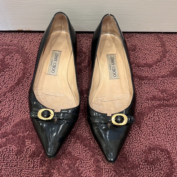 Jimmy choo patent leather pointed toe flats - Picture 2 of 6